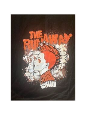 The Runaway black T-shirt size XXL Ruby Soho. Black orange x eye